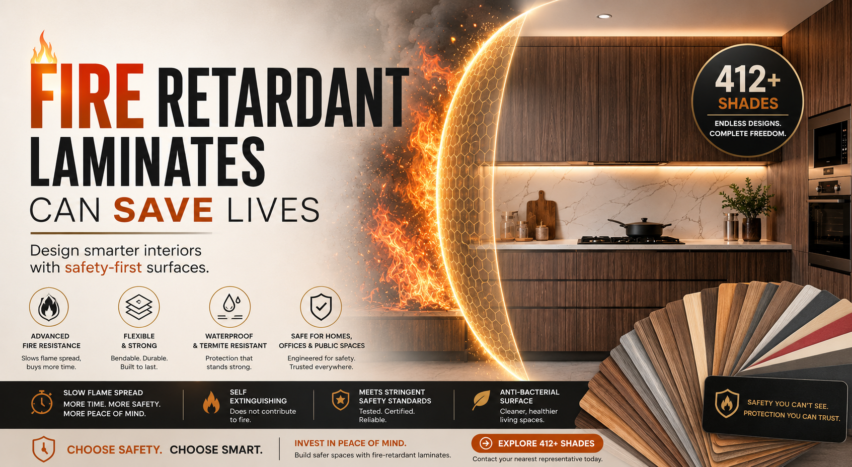 Fire Retardant Laminate Sheet Can Save Lives in Modern Interiors